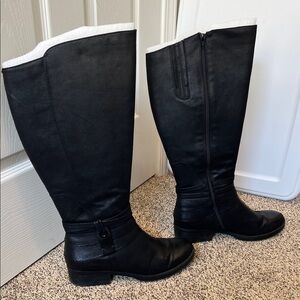 Wide Calf Black Women's Boots